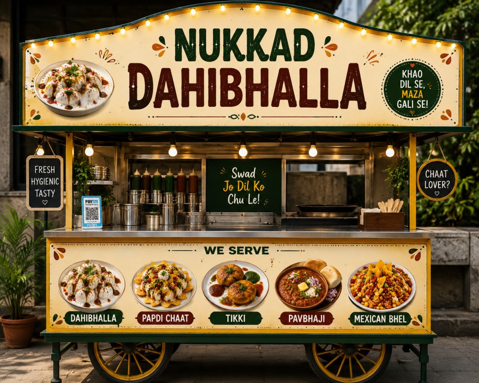 Nukkad DAHIBHALLA famous chaat in sector 56