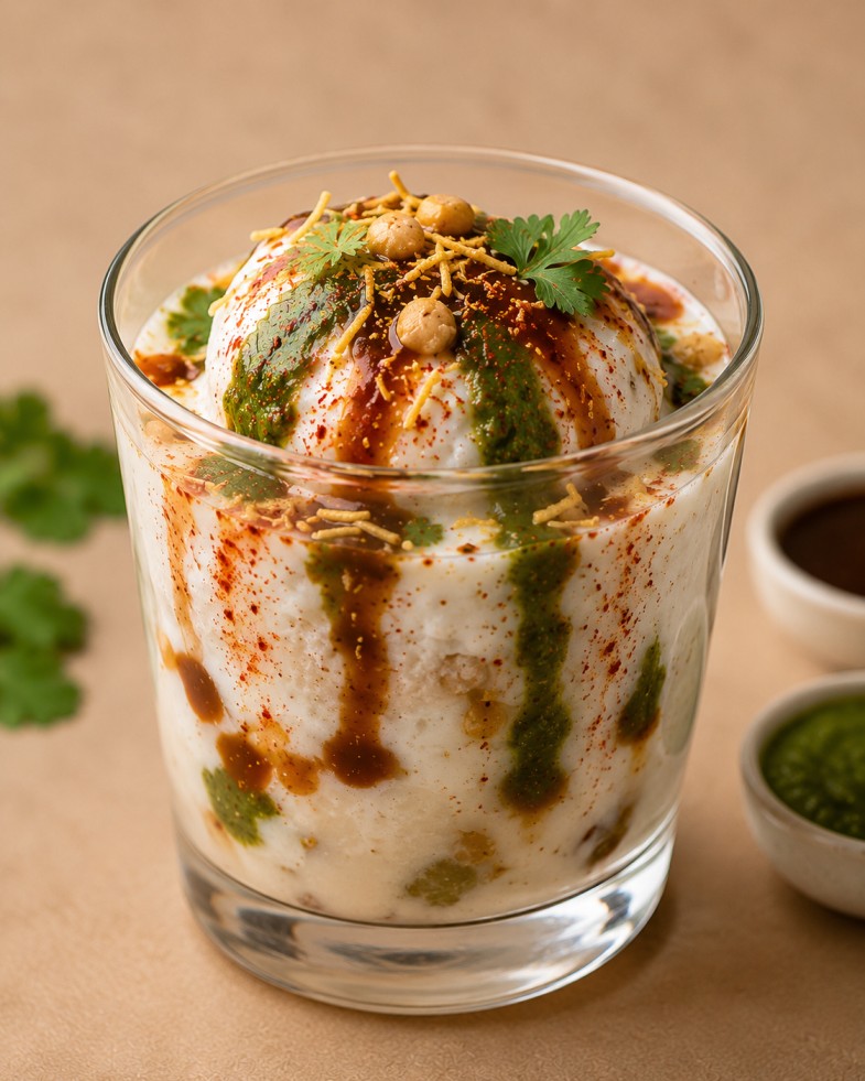famous dahibhalla homemade shot